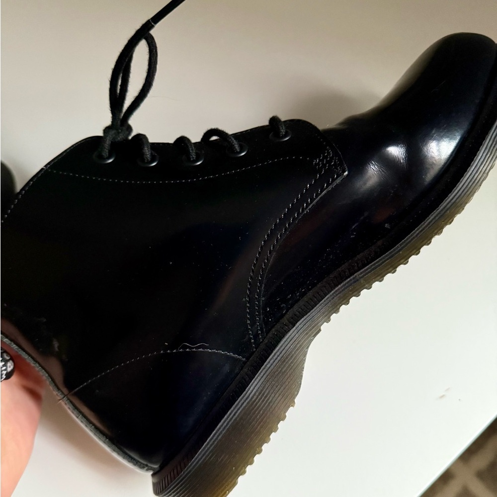 Dr. Martens Emmeline Black Lace Up Boots - Picture 4 of 9